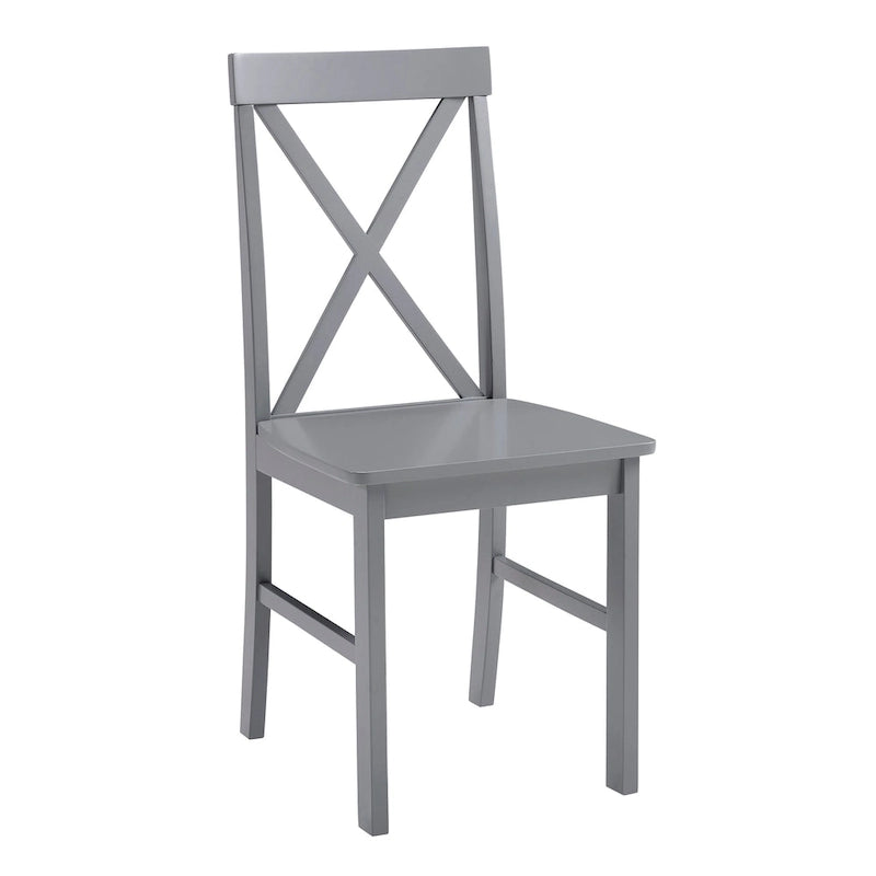 Middlebrook Set da pranzo 5 pezzi con sedie con schienale a X