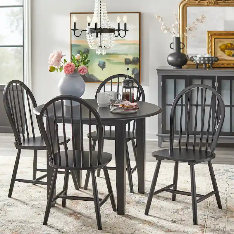 Simple Living Rollo Solid Wood 5-piece Drop-Leaf Dining Set