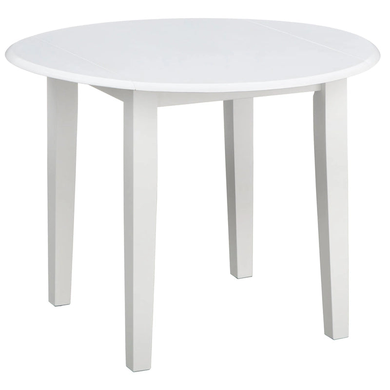 Set da pranzo da 5 pezzi Rollo in legno massello con ante a ribalta Simple Living