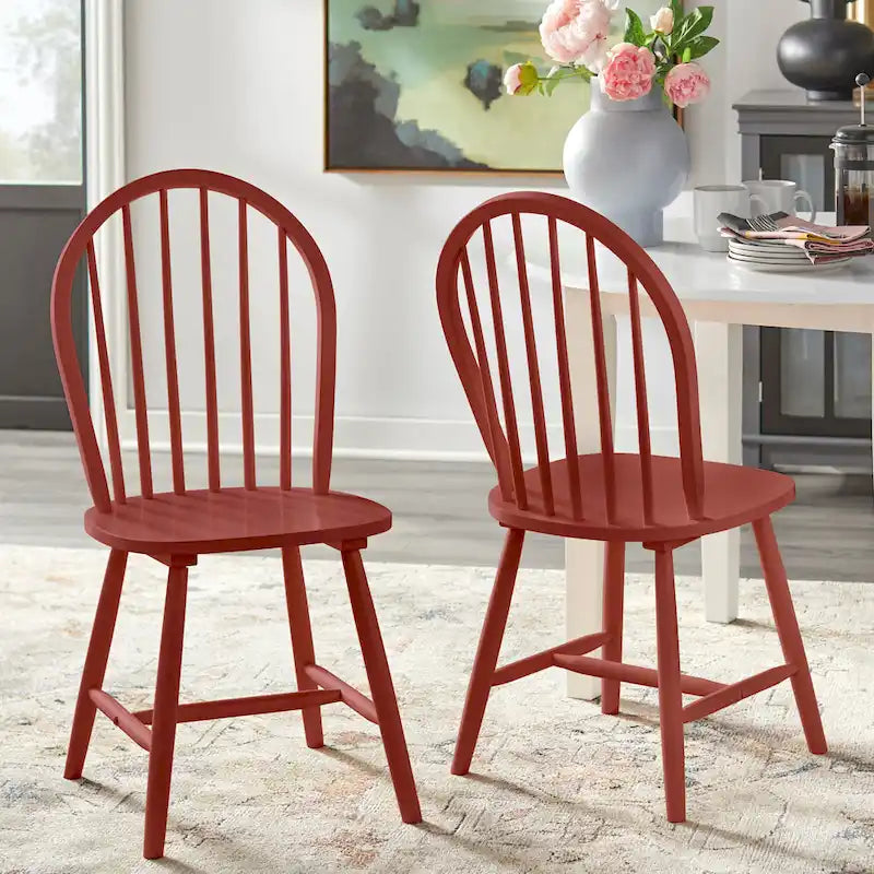 Set da pranzo da 5 pezzi Rollo in legno massello con ante a ribalta Simple Living