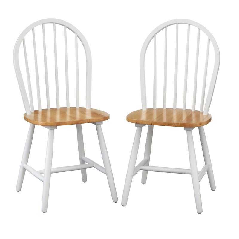 Set da pranzo da 5 pezzi Rollo in legno massello con ante a ribalta Simple Living