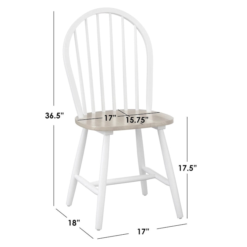 Set da pranzo da 5 pezzi Rollo in legno massello con ante a ribalta Simple Living