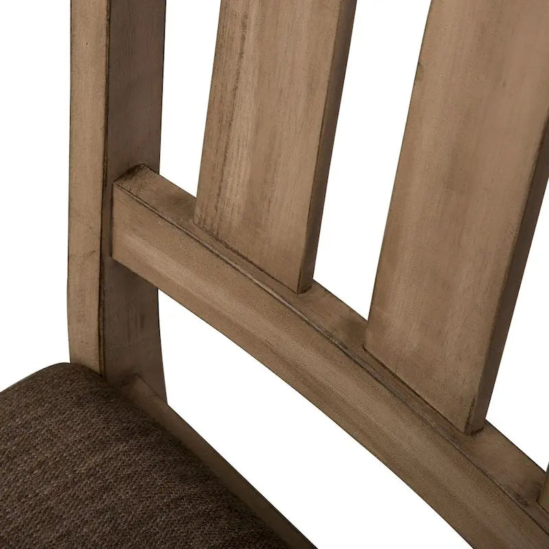 The Gray Barn Sun Valley Sandstone Slat Back Side Chair (Set of 2)
