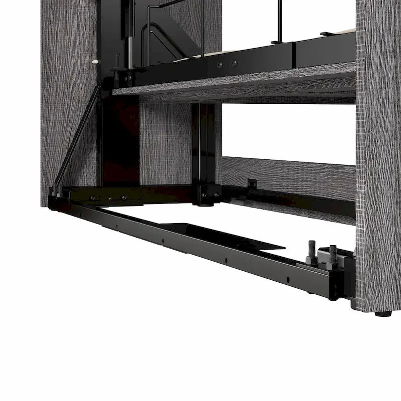 Cielo Full Murphy Bed and Shelving Unit with Drawers by Bestar