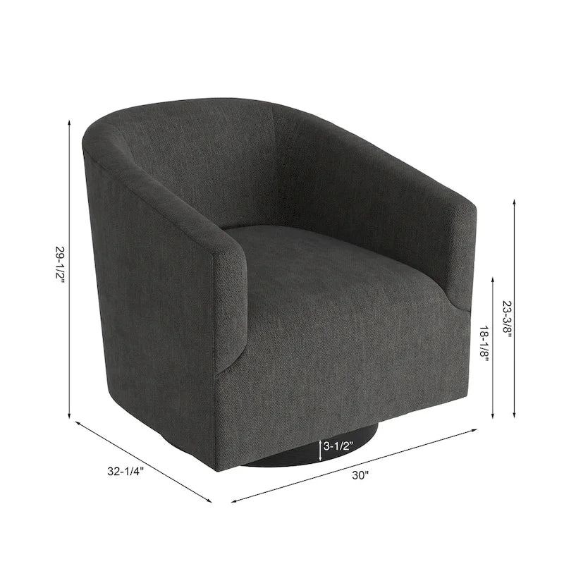 Copper Grove Pregrada Wood-base Swivel Chair