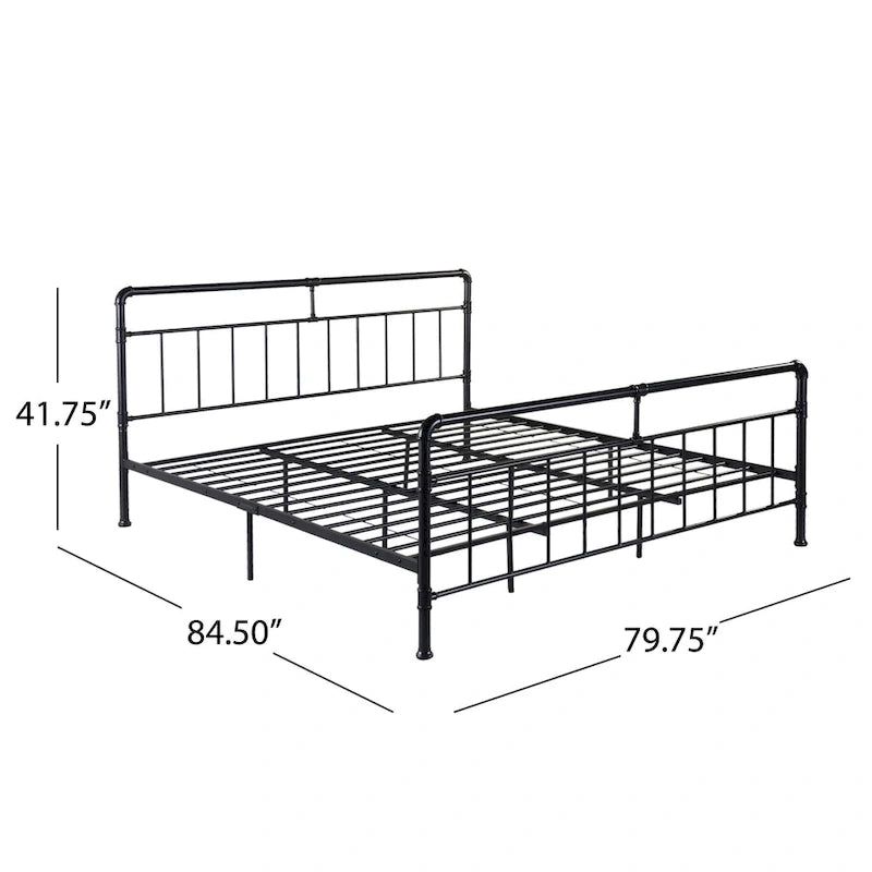 Telaio per letto matrimoniale Mowry Industrial di Christopher Knight Home