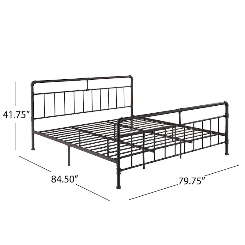 Telaio per letto matrimoniale Mowry Industrial di Christopher Knight Home