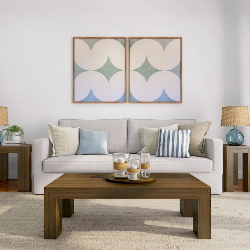 Plank and Beam Modern Rectangular Coffee Table - 48 x 24