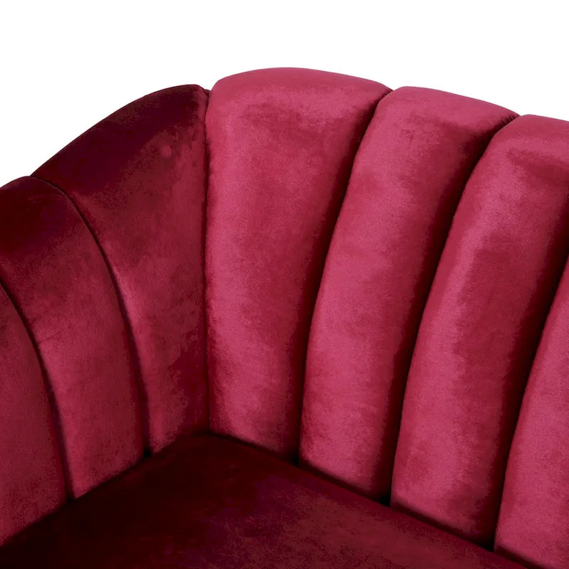 Divano a 3 posti Ansonia Contemporary in velluto di Christopher Knight Home