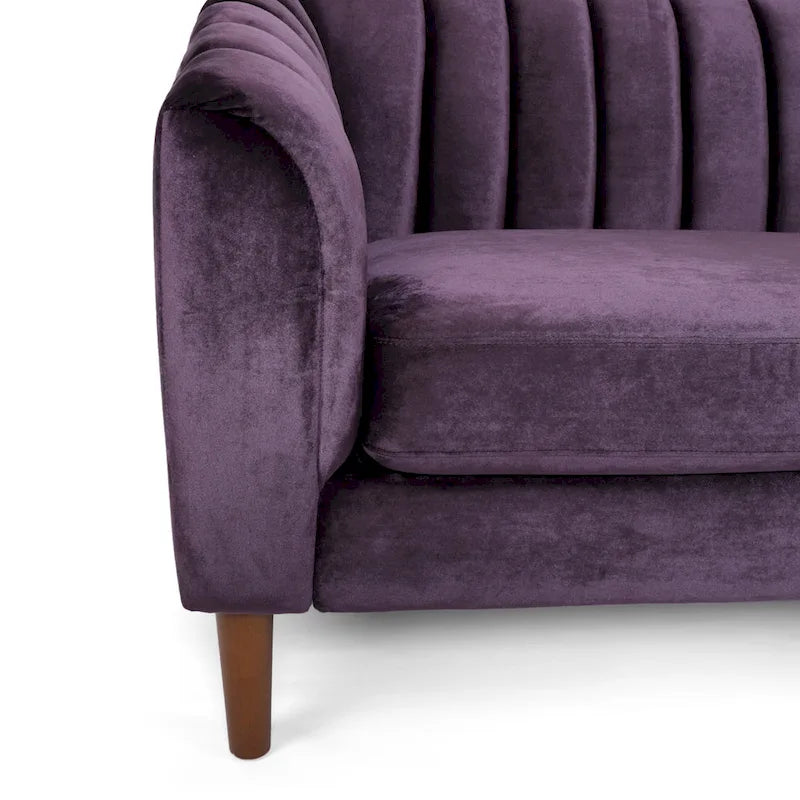 Divano a 3 posti Ansonia Contemporary in velluto di Christopher Knight Home