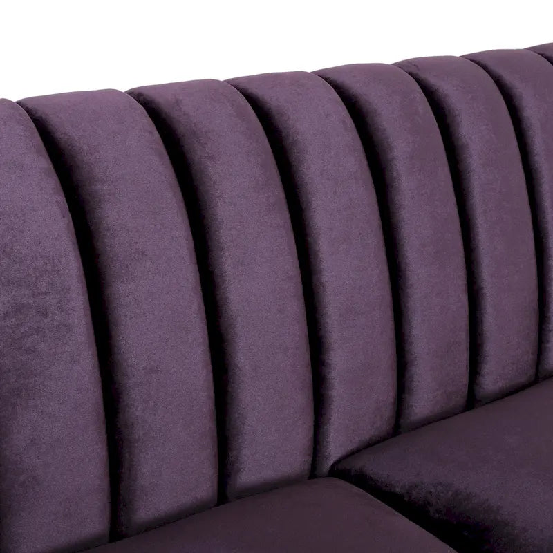 Divano a 3 posti Ansonia Contemporary in velluto di Christopher Knight Home