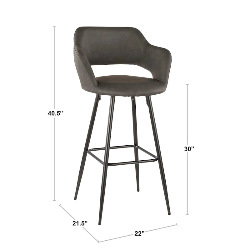 Sgabelli da bar in similpelle Carson Carrington Vallen (set da 2) - N/D