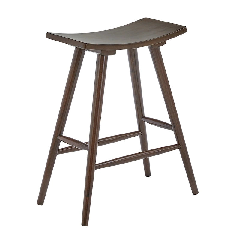 Sgabello da bancone Pinehurst in legno massello da 24" (set di 2) di iNSPIRE Q Modern