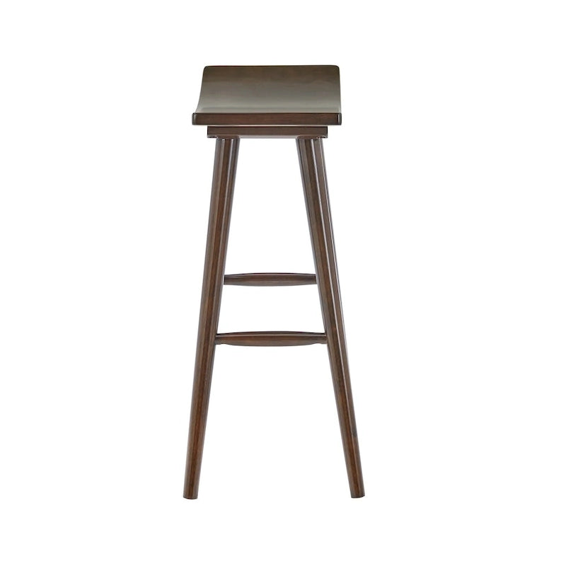 Sgabello da bancone Pinehurst in legno massello da 24" (set di 2) di iNSPIRE Q Modern