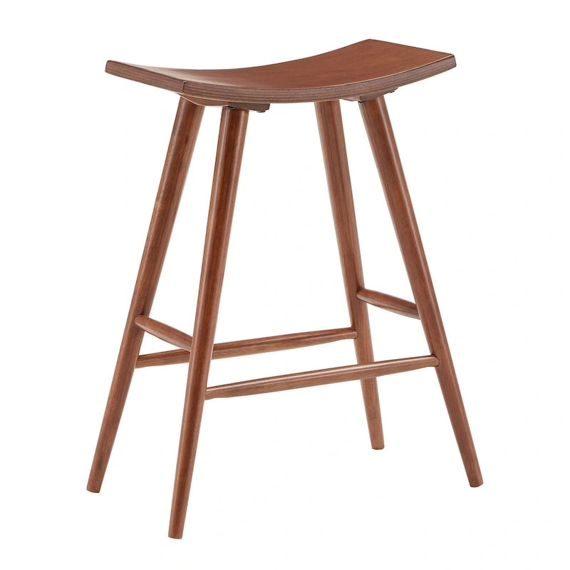 Sgabello da bancone Pinehurst in legno massello da 24" (set di 2) di iNSPIRE Q Modern