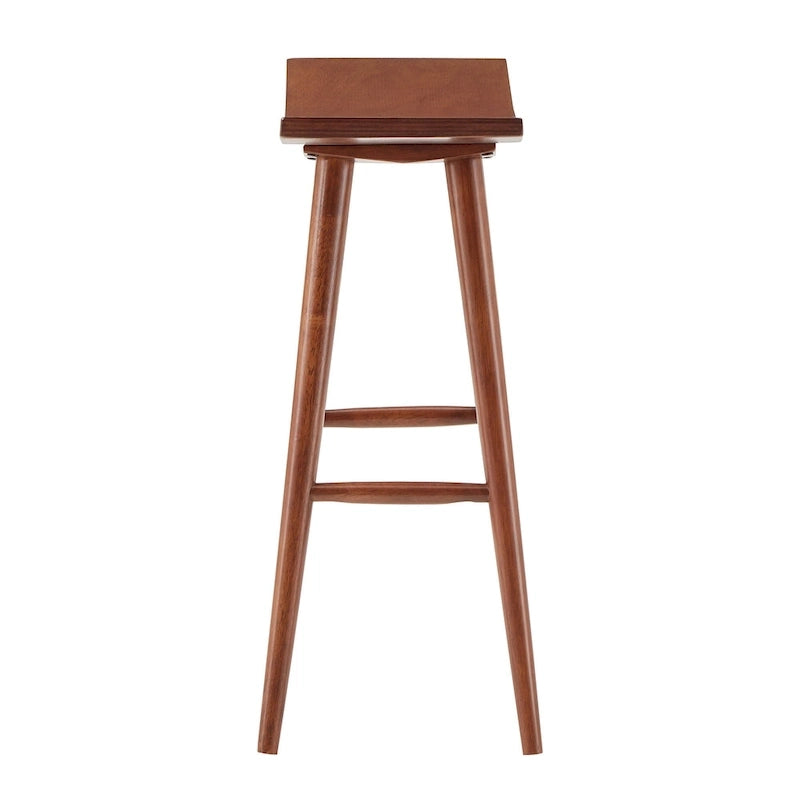 Sgabello da bancone Pinehurst in legno massello da 24" (set di 2) di iNSPIRE Q Modern