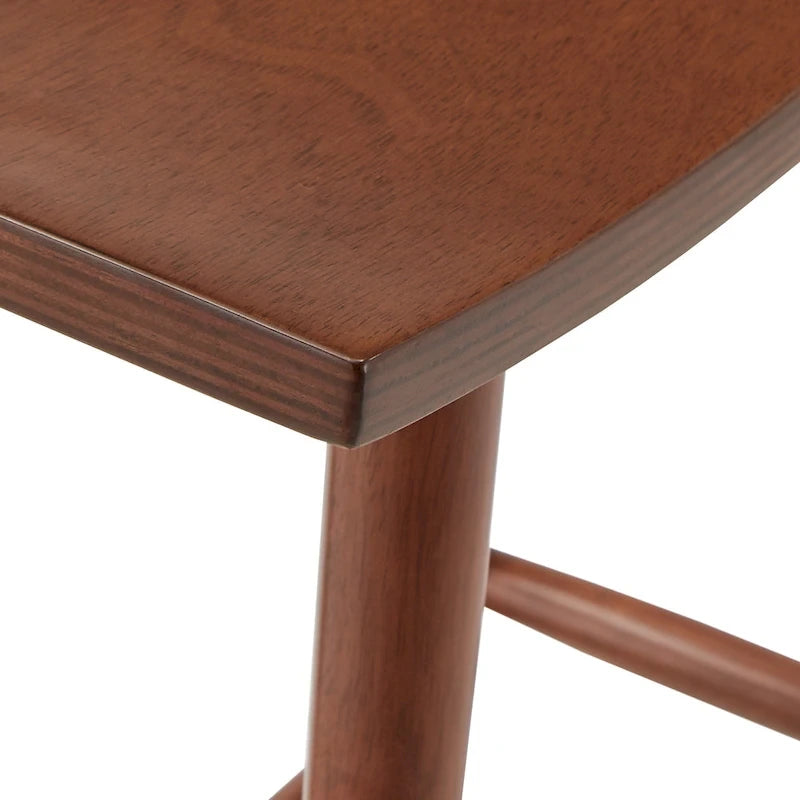 Sgabello da bancone Pinehurst in legno massello da 24" (set di 2) di iNSPIRE Q Modern