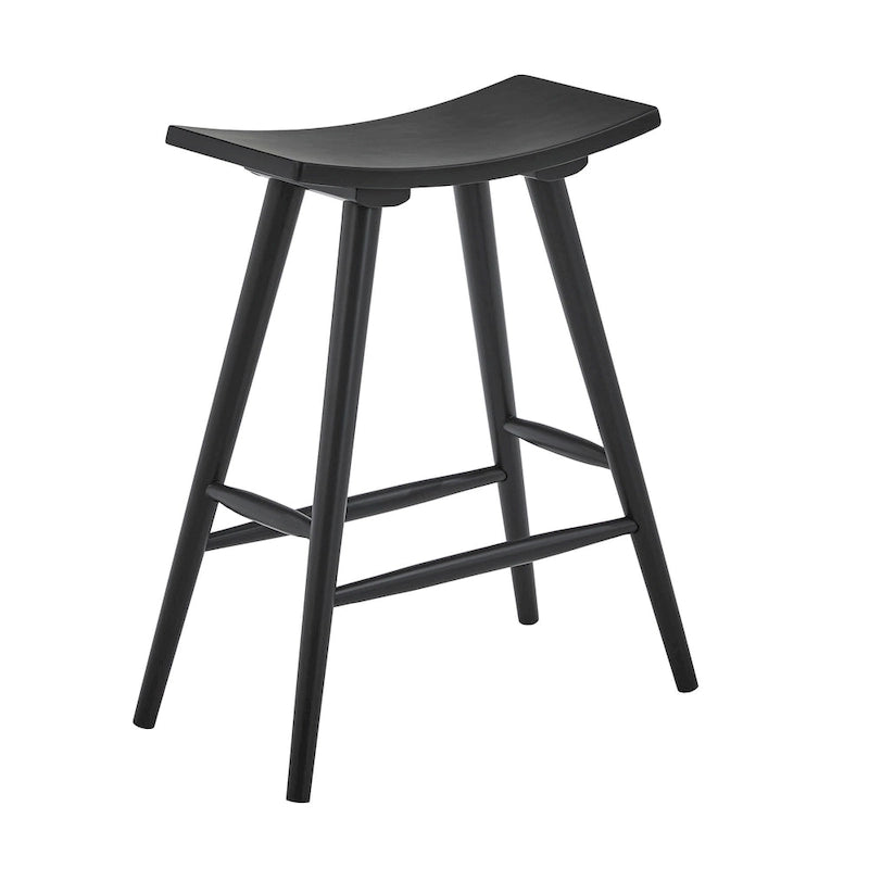 Sgabello da bancone Pinehurst in legno massello da 24" (set di 2) di iNSPIRE Q Modern