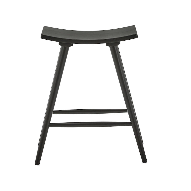 Sgabello da bancone Pinehurst in legno massello da 24" (set di 2) di iNSPIRE Q Modern