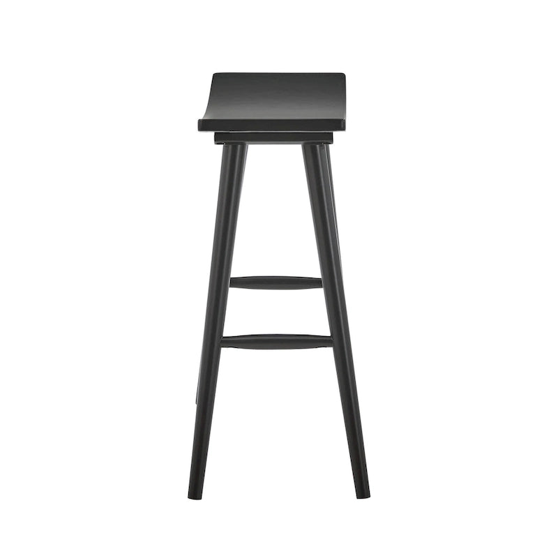Sgabello da bancone Pinehurst in legno massello da 24" (set di 2) di iNSPIRE Q Modern