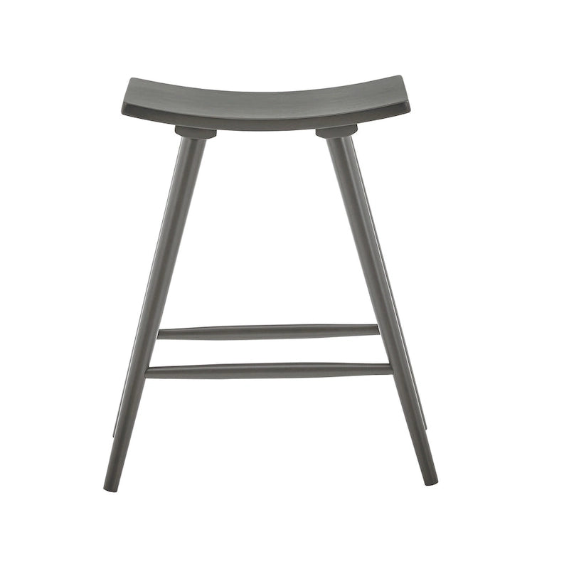 Sgabello da bancone Pinehurst in legno massello da 24" (set di 2) di iNSPIRE Q Modern