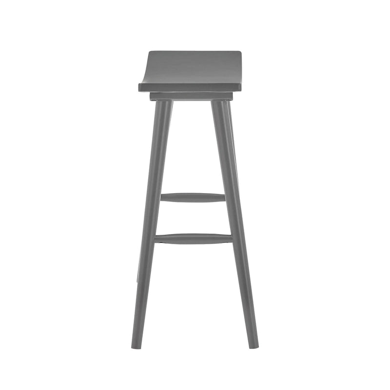 Sgabello da bancone Pinehurst in legno massello da 24" (set di 2) di iNSPIRE Q Modern