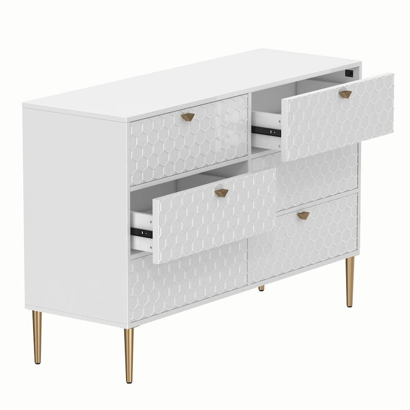 Mobili in legno Morden Cassettiera a 6 cassetti Mobile