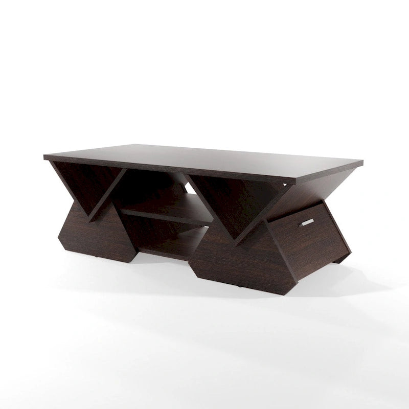 Tavolino da Caffè Fore Modern Espresso a 4 Ripiani da 47 Pollici di Furniture of America