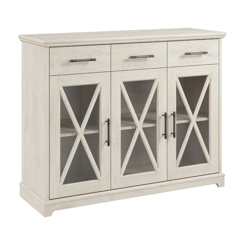 Lennox 46W Farmhouse TV Stand for 65 Inch TV by Bush Furniture