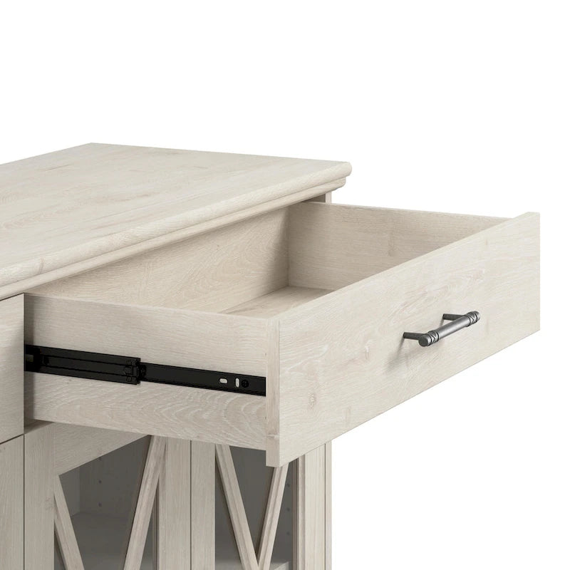 Lennox 46W Farmhouse TV Stand for 65 Inch TV by Bush Furniture