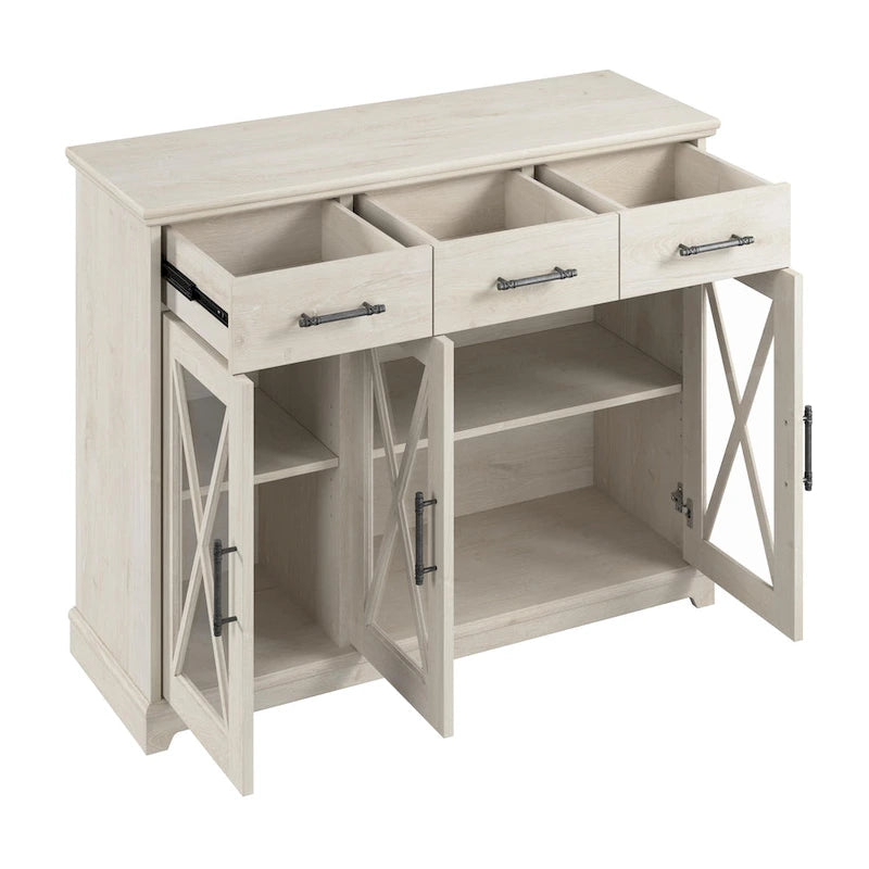 Lennox 46W Farmhouse TV Stand for 65 Inch TV by Bush Furniture