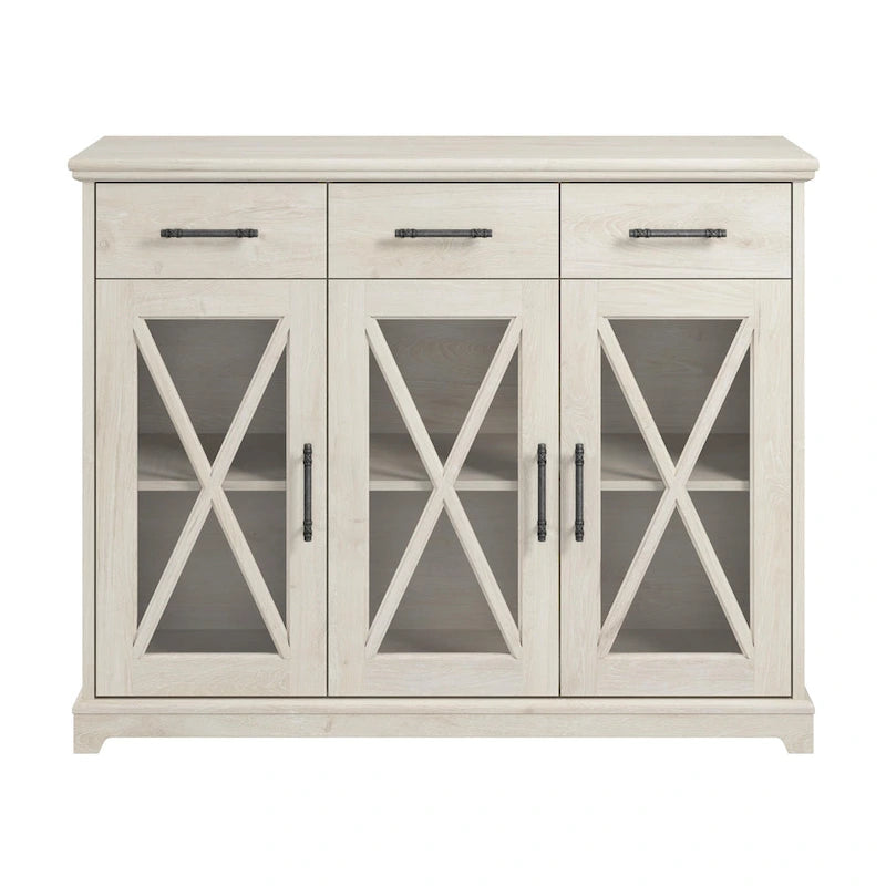 Lennox 46W Farmhouse TV Stand for 65 Inch TV by Bush Furniture