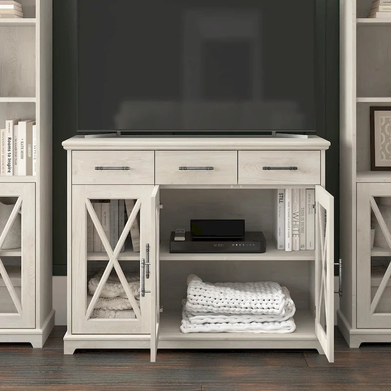 Lennox 46W Farmhouse TV Stand for 65 Inch TV by Bush Furniture