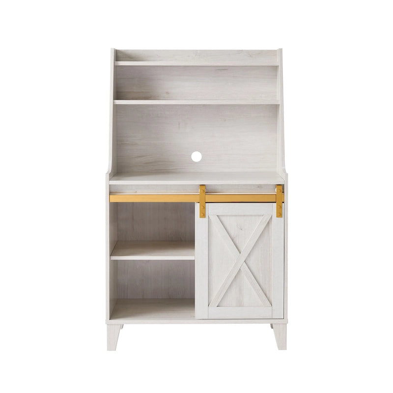 Scaffale portapane Denhour DH BASIC Farmhouse White Oak a 6 ripiani