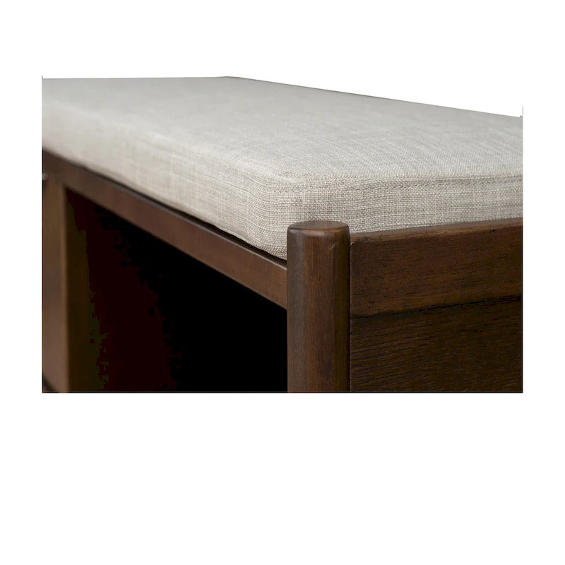 Panca accentata INK+IVY Arcadia con contenitore e cuscino imbottito - 42W x 17D x 19.5H