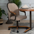 Casual Dining Barell Swivel and Tilt Rolling Dining Chair - 38Hx221/2Wx22D - 38Hx24Wx22D