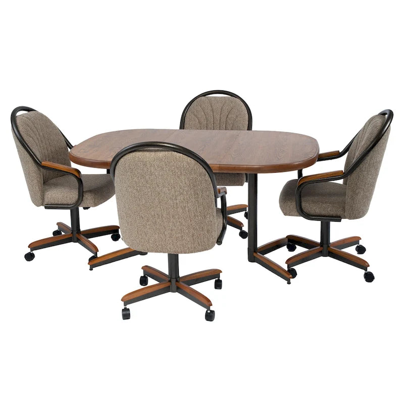 Sedia da pranzo girevole e inclinabile Casual Dining Barell - 38Hx22½Lx22P - 38Hx24Lx22P
