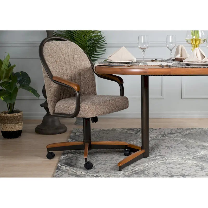 Sedia da pranzo girevole e inclinabile Casual Dining Barell - 38Hx22½Lx22P - 38Hx24Lx22P