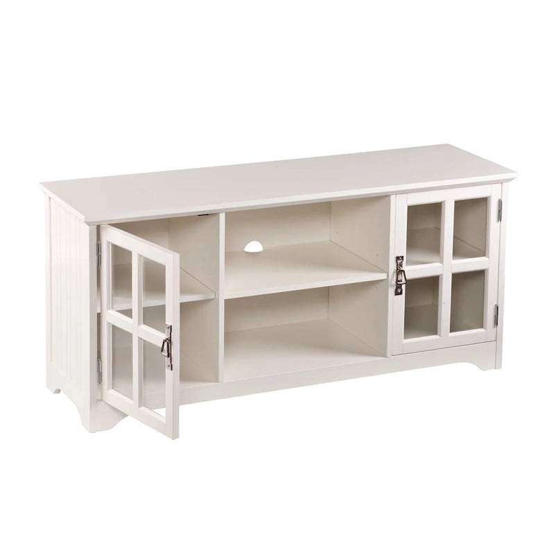 SEI Furniture Easton White Media TV Stand for TV's up to 50