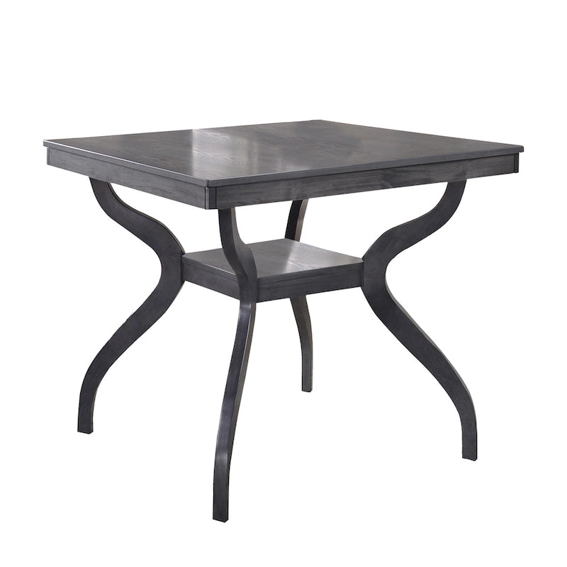 Set da pranzo a 5 pezzi, altezza bancone, colore grigio chiaro, Best Quality Furniture