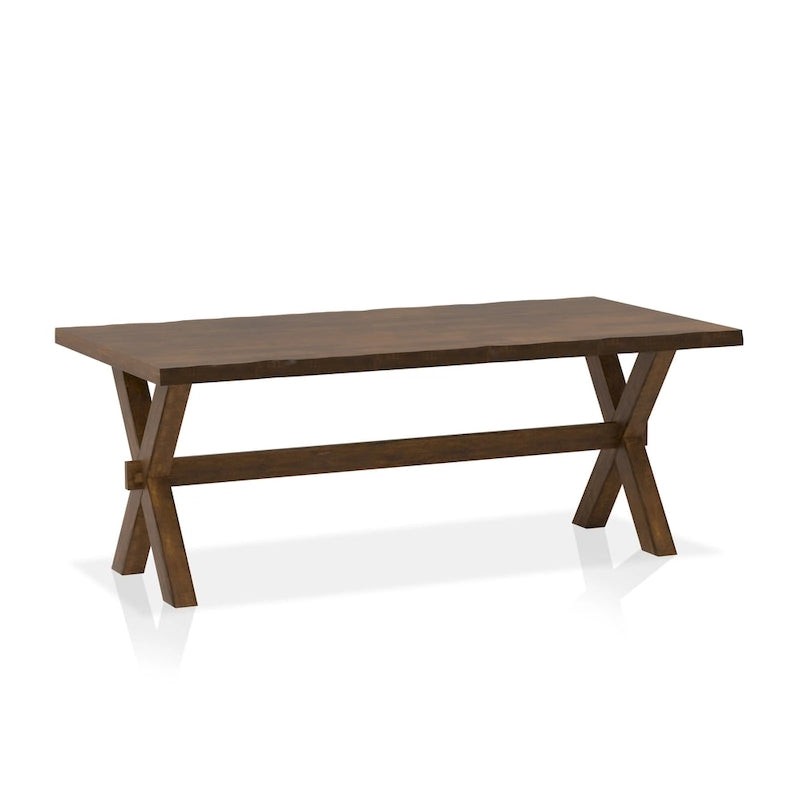 Tavolino da caffè Mav in legno massello di noce transizionale da 47 pollici di Furniture of America