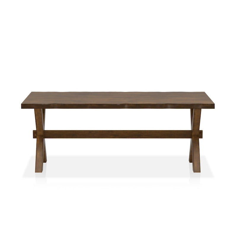 Tavolino da caffè Mav in legno massello di noce transizionale da 47 pollici di Furniture of America