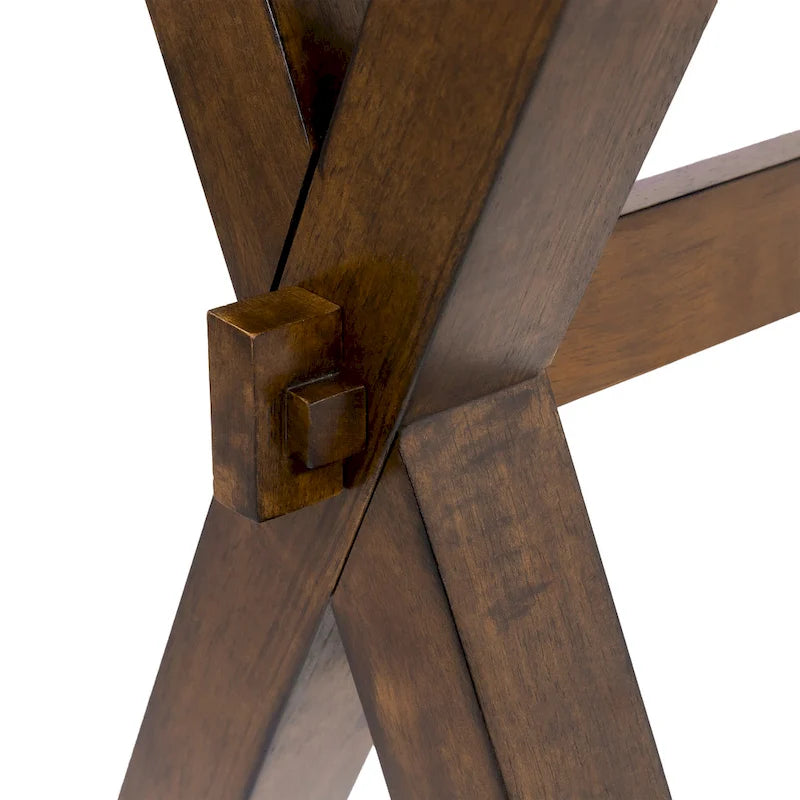Tavolino da caffè Mav in legno massello di noce transizionale da 47 pollici di Furniture of America