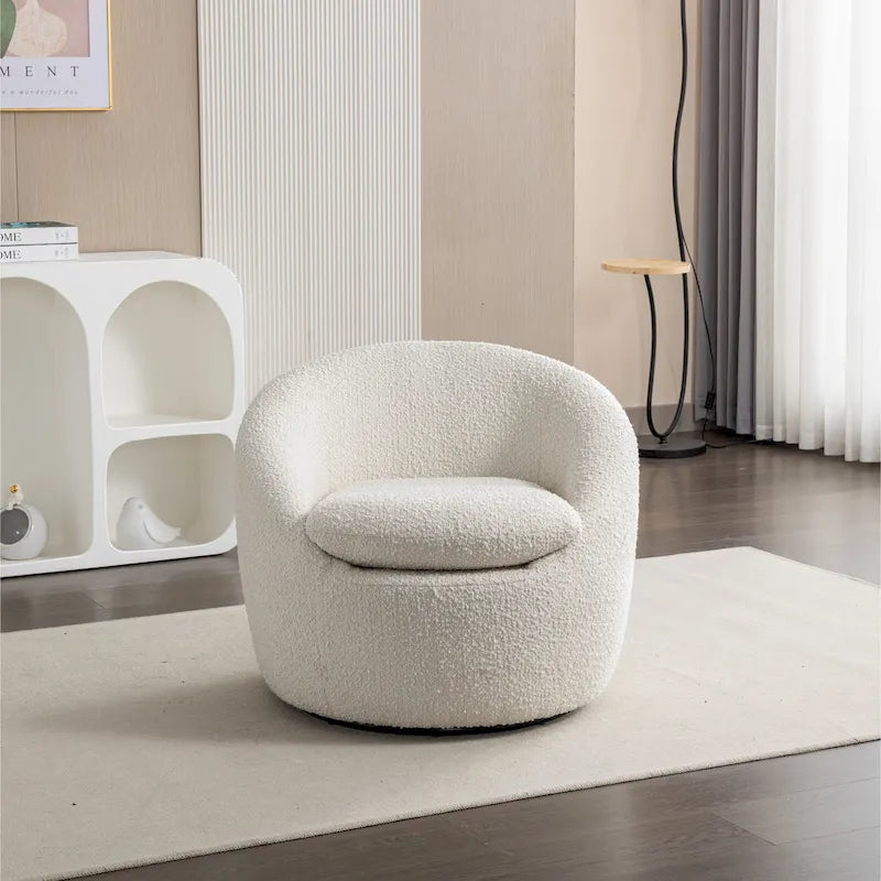 Roundhill Furniture Winnie Modern Swivel Barrel Chair