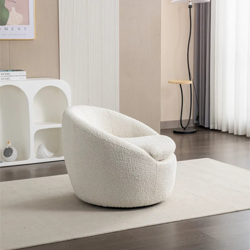 Roundhill Furniture Winnie Modern Swivel Barrel Chair