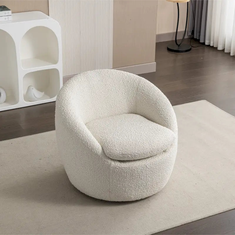 Roundhill Furniture Winnie Modern Swivel Barrel Chair