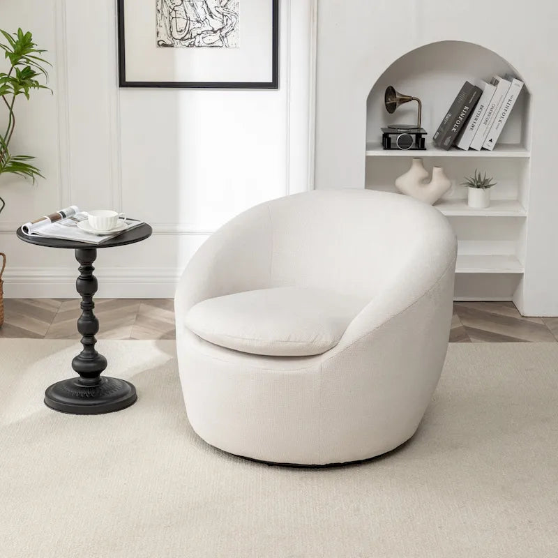 Roundhill Furniture Winnie Modern Swivel Barrel Chair