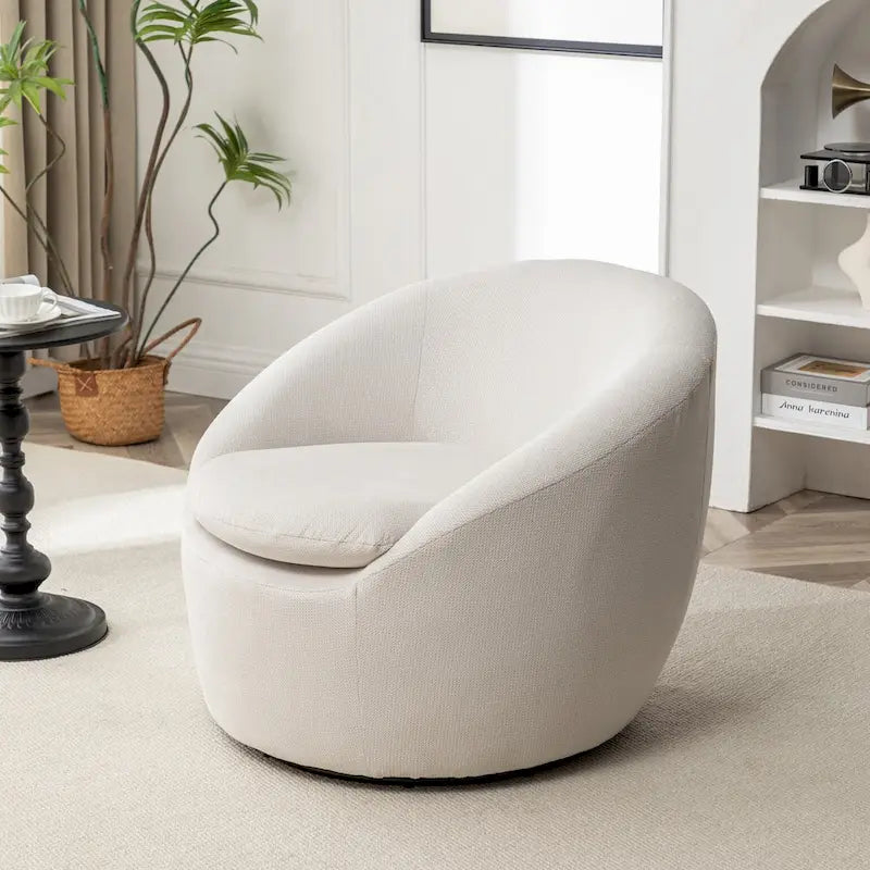 Roundhill Furniture Winnie Modern Swivel Barrel Chair