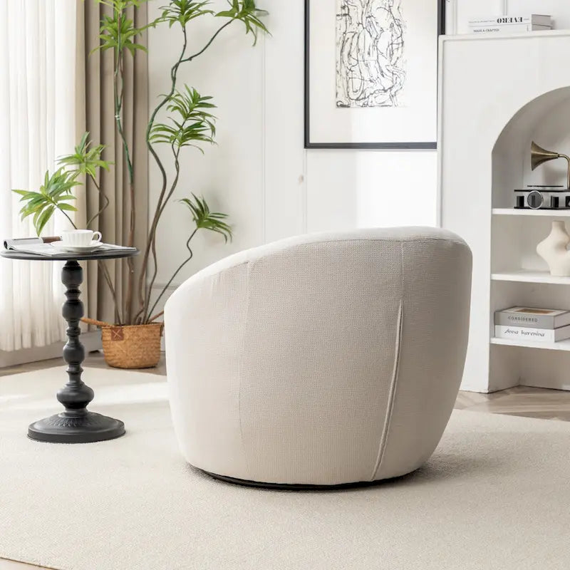 Roundhill Furniture Winnie Modern Swivel Barrel Chair