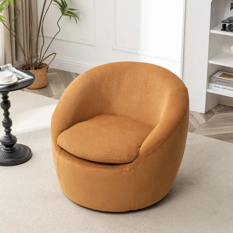 Roundhill Furniture Winnie Modern Swivel Barrel Chair